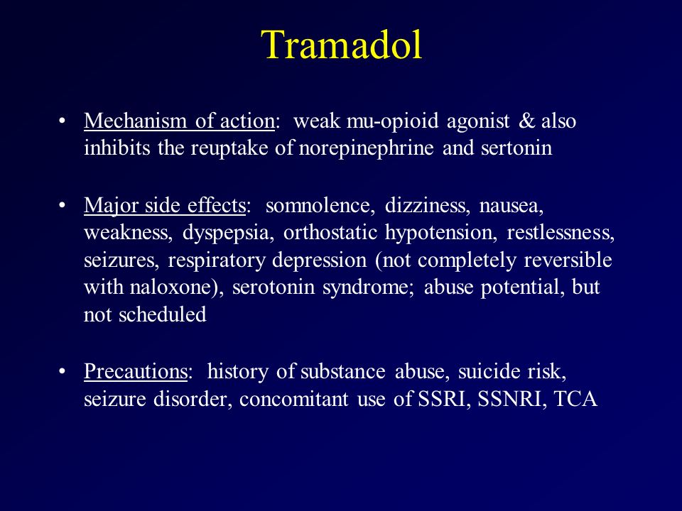 tramadol classification and action